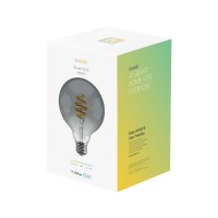 Smart lampa, WiFi, Hombli Smart Bulb Smokey G95, E27, LED, CCT, 5,5W, Dimbar, Retro Filament, med retrofilament
