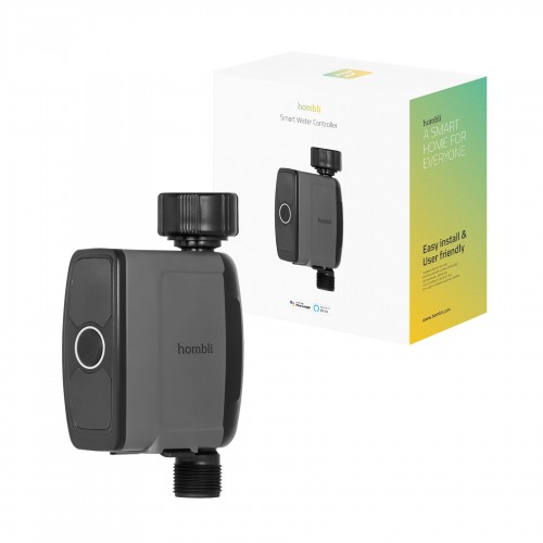 Bevattningskontroll/-styrning, utomhusbruk, WiFi, Hombli Smart Outdoor Water Controller, Svart