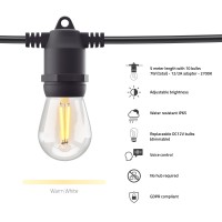 Smart utomhusbelysning, WiFi, Hombli Smart Outdoor Light String, 5m (10 lampfästen)