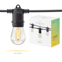 Startkit: Smart utomhusbelysning, WiFi, Hombli Smart Outdoor Light String, Dimbar, 5m (10 lampfästen, + 12 lampor) Startkit: Smart utomhusbelysning, WiFi, Hombli Smart Outdoor Light String, Dimbar, 5m (10 lampfästen, + 12 lampor)