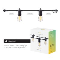 Förlängning: Smart utomhusbelysning, WiFi, Hombli Smart Outdoor Light String Extension, Dimbar, 5m (10 lampfästen, + 10 lampor) Förlängning: Smart utomhusbelysning, WiFi, Hombli Smart Outdoor Light String Extension, Dimbar, 5m (10 lampfästen, + 10 lampor)