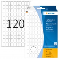 Märketikett / Universaletiketter Herma 2310, 8x12mm, permanent Vit, 3840 etiketter/fp