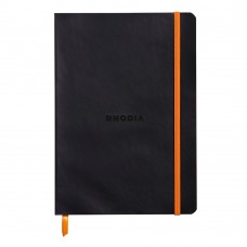 Anteckningsbok Rhodia Rhodiarama Softcover A5 DOT GRID (Prickmönstrat) 90g, 80 blad, Svart