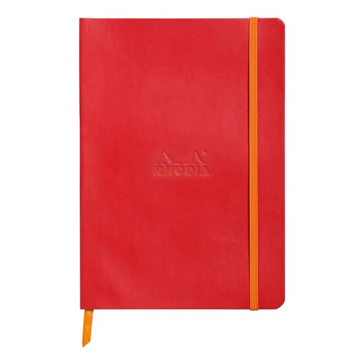 Anteckningsbok Rhodia Rhodiarama Softcover A5 DOT GRID (Prickmönstrat) 90g, 80 blad, Poppy Anteckningsbok Rhodia Rhodiarama Softcover A5 DOT GRID (Prickmönstrat) 90g, 80 blad, Poppy