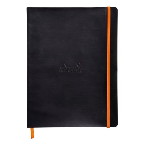 Anteckningsbok Rhodia Rhodiarama Softcover XL DOT GRID (Prickmönstrat) 90g, 80 blad, Svart Anteckningsbok Rhodia Rhodiarama Softcover XL DOT GRID (Prickmönstrat) 90g, 80 blad, Svart