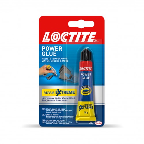 Montagelim, Universallim, Loctite Power Glue Repair Extreme, 20 gram Montagelim, Universallim, Loctite Power Glue Repair Extreme, 20 gram