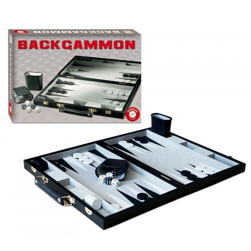 Backgammon sällskapsspel/brädspel Piatnik 37,5cm i väska Backgammon sällskapsspel/brädspel Piatnik 37,5cm i väska