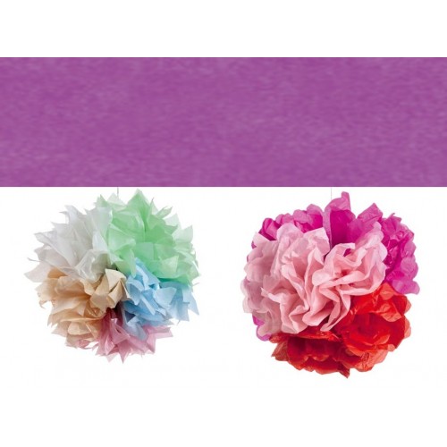 Silkespapper, 50x70cm, Lila, 5 ark/fp Silkespapper, 50x70cm, Lila, 5 ark/fp
