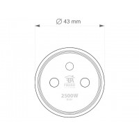 Strömbrytare/Plug In Relä, Z-Wave Plus, Fibaro Smart Wall Plug, modell F (EU), 11A, Vit Strömbrytare/Plug In Relä, Z-Wave Plus, Fibaro Smart Wall Plug, modell F (EU), 11A, Vit