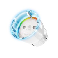 Strömbrytare/Plug In Relä, Z-Wave Plus, Fibaro Smart Wall Plug, modell F (EU), 11A, Vit Strömbrytare/Plug In Relä, Z-Wave Plus, Fibaro Smart Wall Plug, modell F (EU), 11A, Vit