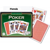 Piatnik: Spelkort / Kortlek Piatnik Classic Poker-kortspel med pokertärningar