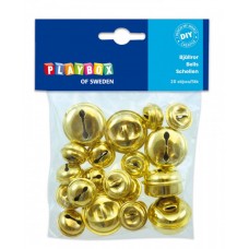 Mässingsbjällror, 2 storlekar (20 & 30 mm), 20/fp