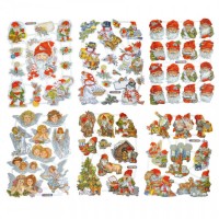 Bokmärken julmotiv (tomte, ängel, snögubbe), 67/fp