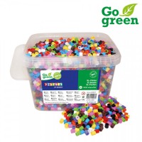 Pärlset I'm green, XL-rörpärlor, Ø 9mm, 5000 rörpärlor/fp