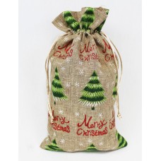 Godissäck/Presentsäck Jultema “Merry Christmas” med band, Small, 17x30cm