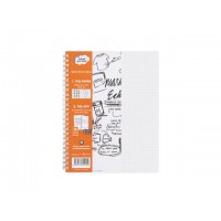 Kollegieblock Whitelines Link, A5, 60 blad, grått papper, vita stödlinjer, Rutat 1/fp Kollegieblock Whitelines Link, A5, 60 blad, grått papper, vita stödlinjer, Rutat 1/fp