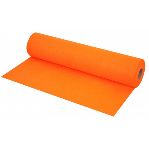 Filtrulle, Hobbyfilt, Dekorationsfilt, 45cm x 5m, Orange