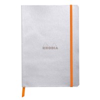 Anteckningsbok Rhodia Rhodiarama Softcover A5 DOT GRID (Prickmönstrat) 90g, 80 blad, Silver Anteckningsbok Rhodia Rhodiarama Softcover A5 DOT GRID (Prickmönstrat) 90g, 80 blad, Silver