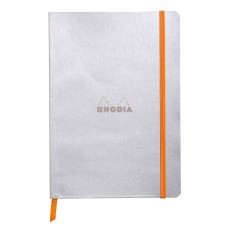 Anteckningsbok Rhodia Rhodiarama Softcover A5 LINED (Linjerat) 90g, 80 blad, Silver
