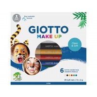 Ansiktsfärg/Teatersminkpenna Giotto Make Up Pencils, 6 färger/fp