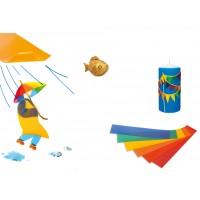 Vaxfolie/Dekoreringsvax/Dekorvax Stockmar, liten, 20x4cm, Silver (26), 12/fp