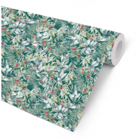 Julpapper/Julklappspapper 57cm x 154m, 80g, Winter Green (julmotiv), 7 kg, 154 m/rulle