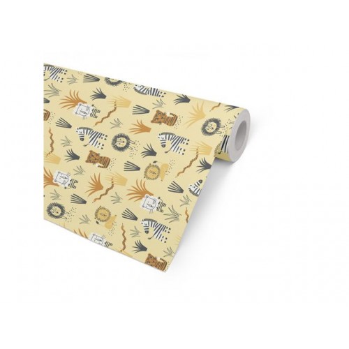 Presentpapper 57cm x 154m, 80g, Savannah (barnmotiv), 7 kg, 154 m/rulle