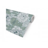 Presentpapper 57cm x 154m, 80g, Marquet Flower, 7 kg, 154 m/rulle