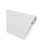 Presentpapper 57cm x 154m, 80g, Five Stripe Silver/Vit, 7 kg, 154 m/rulle