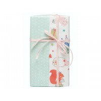 Presentpapper 57cm x 154m, 80g, Letter (barnmotiv), dubbelsidigt, 7 kg, 154 m/rulle