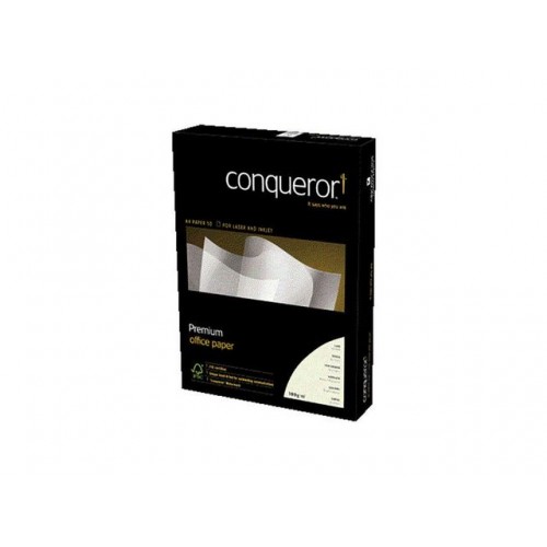 Arkivpapper Conqueror A4 100g, Ohålat, Vattenmärke, Brilliant White, 500 ark/fp