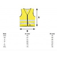 Reflexväst till barn, med dragkedja, Barn, XXS, 1-4 år, Orange 1/fp