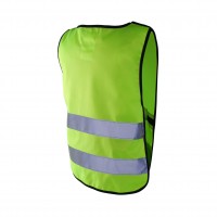 Reflexväst till barn, med kardborre & resår, Barn, XXS, 1-4 år, Grön 1/fp