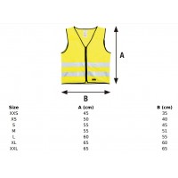 Reflexväst till barn, med kardborre & resår, Barn, XXS, 1-4 år, Grön 1/fp