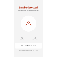 Brandvarnare, Röksensor / Rökdetektor, WiFi, Hombli Smart Smoke Detector, Grå
