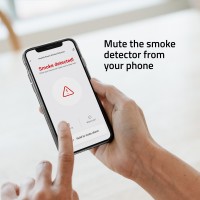 Brandvarnare, Röksensor / Rökdetektor, WiFi, Hombli Smart Smoke Detector, Grå