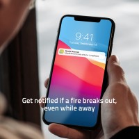 Brandvarnare, Röksensor / Rökdetektor, WiFi, Hombli Smart Smoke Detector, Grå