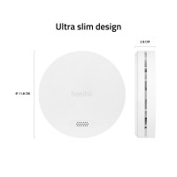 Brandvarnare, Röksensor / Rökdetektor, WiFi, Hombli Smart Smoke Detector, Grå