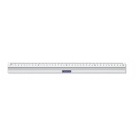 Linjal/Aluminiumlinjal/Metallinjal Staedtler, aluminium, 40cm cm/mm-gradering, med antiglid 1/fp