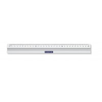 Linjal/Aluminiumlinjal/Metallinjal Staedtler, aluminium, 30cm cm/mm-gradering, med antiglid 1/fp