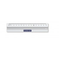Linjal/Aluminiumlinjal/Metallinjal Staedtler, aluminium, 15cm cm/mm-gradering, med antiglid 1/fp