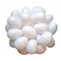 Plastägg, ägg, 6x4,5cm, Vit 50/fp