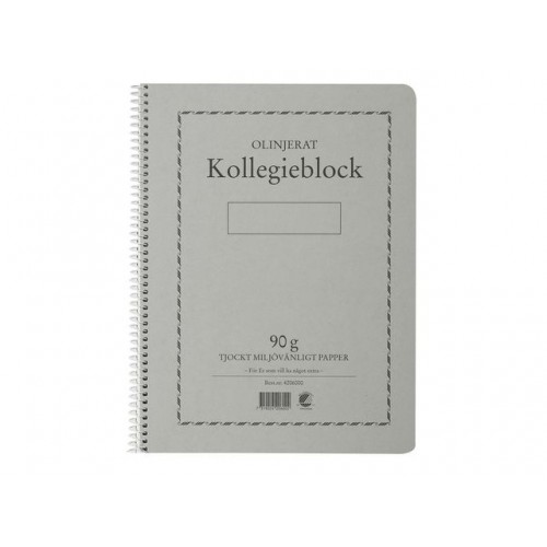 Kollegieblock A4, 90g, 70 blad Olinjerat 5/fp