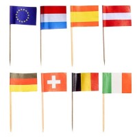 Partypinnar/Cocktailflaggor, flagga, Nations, 8cm, 50 flaggor/fp Partypinnar/Cocktailflaggor, flagga, Nations, 8cm, 50 flaggor/fp