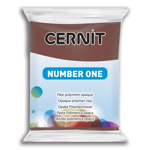 Cernit Number One modellera 56 gram, Brun/Brown (800)