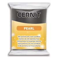 Cernit Pearl modellera 56 gram, Svart/Black (100)