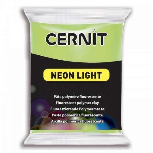 Cernit Neon Light modellera 56 gram, Neongrön/Neon Green (600)