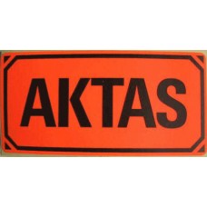 100 st AKTAS-etiketter (emballageetiketter/varningsetiketter/symboletiketter)