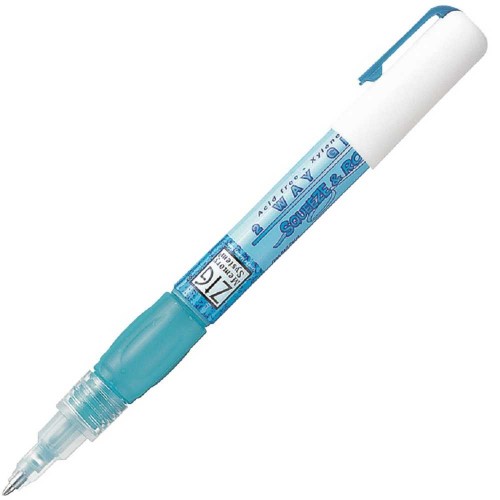 Lim/Limpenna Zig Kuretake, Squeeze & Roll, 2 way glue, MSB-10M, 1mm, 7 gram (avtagbart/flyttbart/permanent)