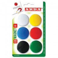 Magneter 30mm Blandade färger 6/fp